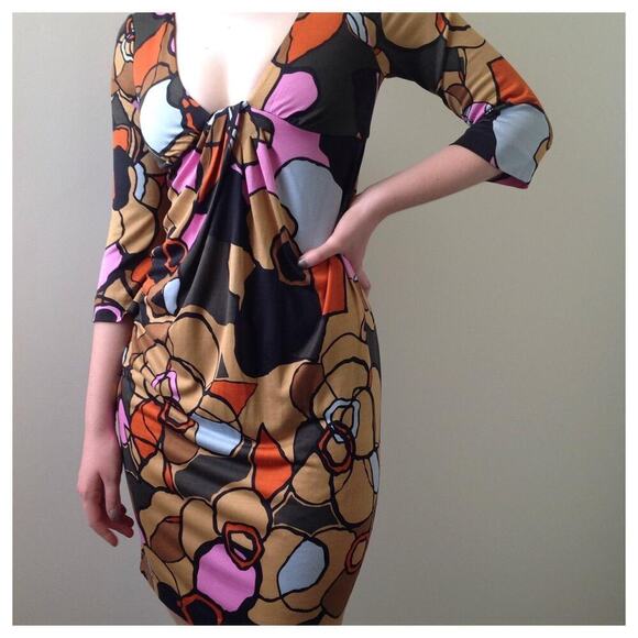dvf Dresses & Skirts - Diane von Furstenberg 100% Silk Jersey‎ Multi Dress Sz 2